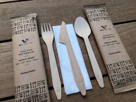 Medium weight wooden cutlery from Verter